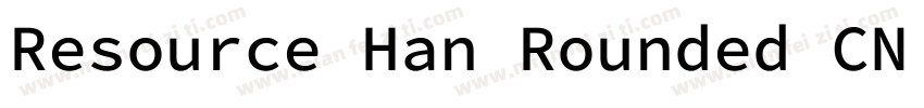 Resource Han Rounded CN Medium字体转换